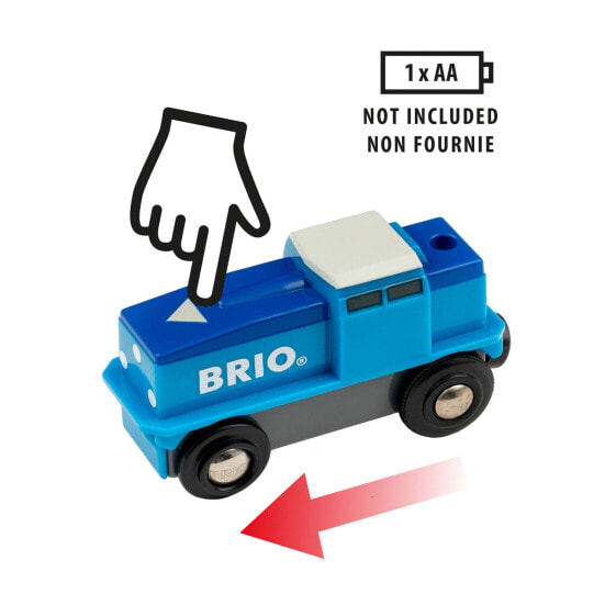 Машинка автомобильная BRIO Cargo на батарейках 3 года AA - синий