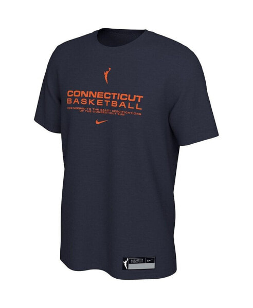 Men's Navy Connecticut Sun On Court Legend Essential Practice T-shirt