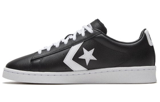 Converse Cons Pro Leather 防滑耐磨 低帮 板鞋 男女同款 黑白 / Кроссовки Converse Cons Pro Leather 167238C