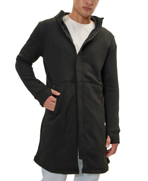 Men's Modern Hooded Longline Jacket