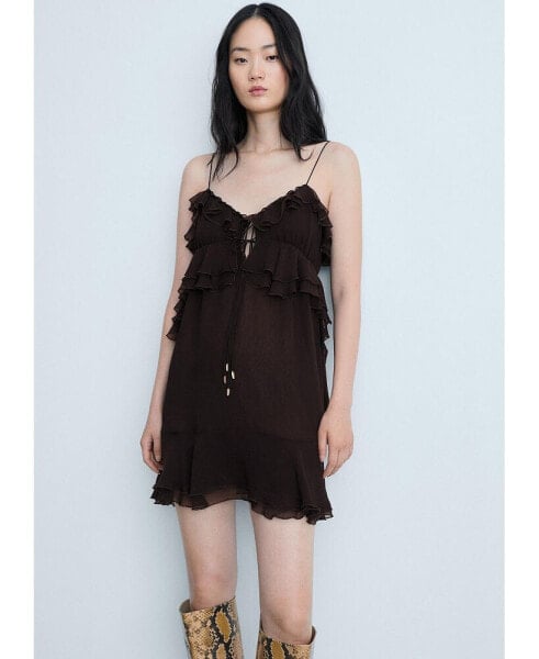 Women's Short Ruffled Dress