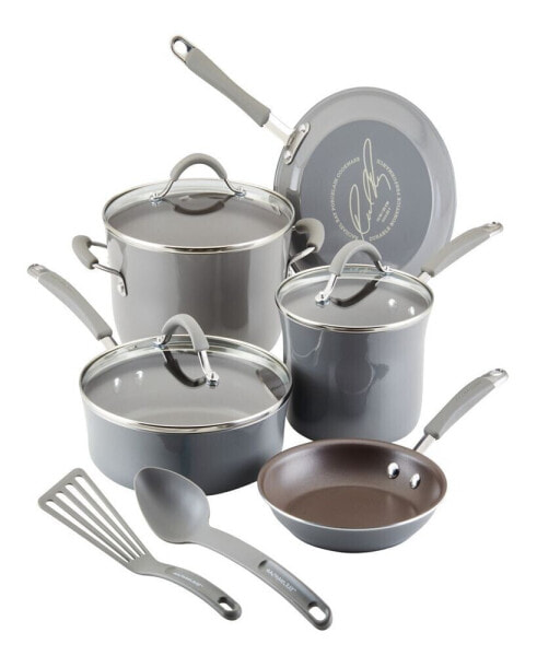 Cucina Porcelain Enamel 10 Piece Nonstick Cookware Set