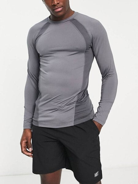 Футболка HIIT Light Grey with Mesh Insets