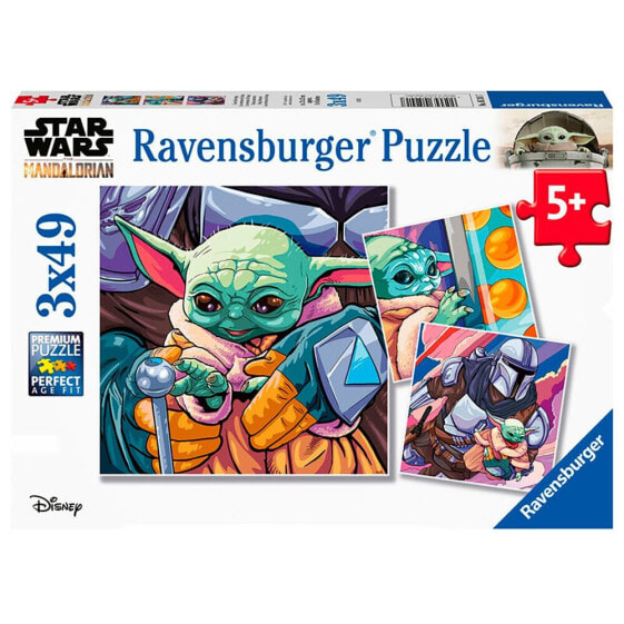 RAVENSBURGER Puzzle The Mandalorian Star Wars 3x49 Pieces