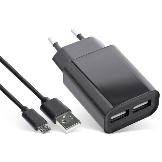 InLine USB DUO+ Set - Power Adapter 2 Port + Micro-USB cable