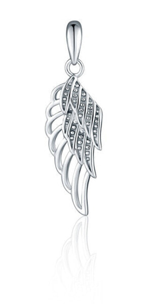 Silver pendant with zircons Angel wing SVLP1143X61BI00