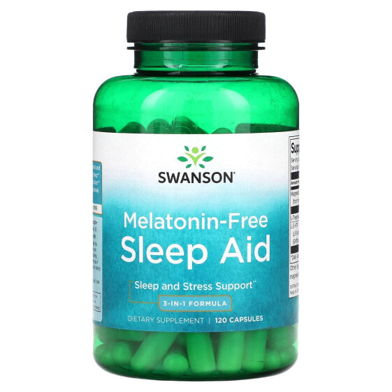 Melatonin-Free Sleep Aid, 3-In-1 Formula , 120 Capsules