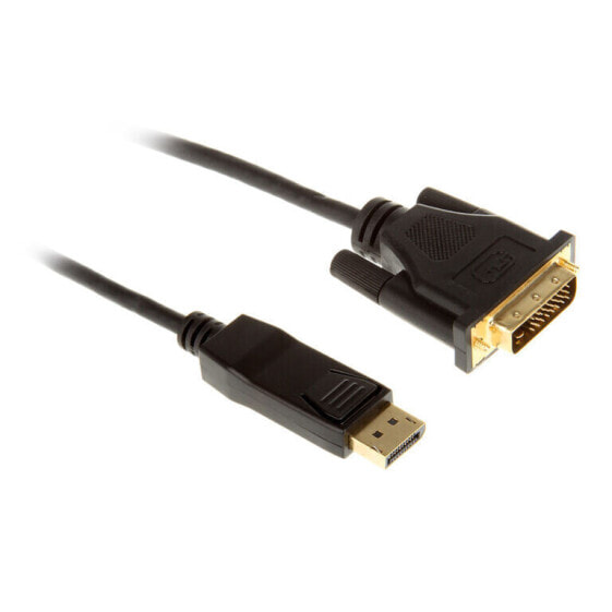 InLine DisplayPort zu DVI Konverter Kabel, schwarz - 1m