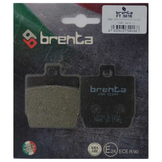 BRENTA MOTO 3016 organic rear Brake Pads