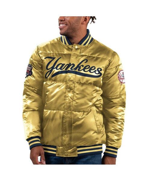 Men's Gold New York Yankees 2023 Subway Series Bronx Bomber Full-Snap Jacket