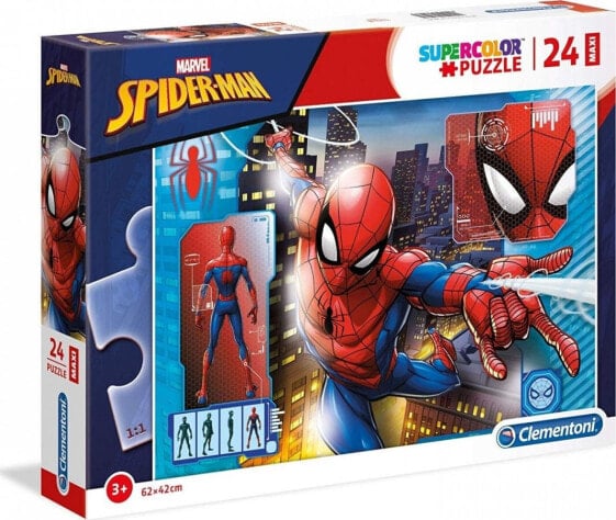 Clementoni Puzzle 24 elementy Maxi Super Kolor - Spider-Man