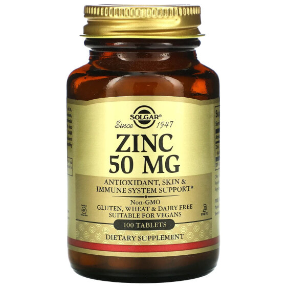 Zinc, 50 mg, 100 Tablets