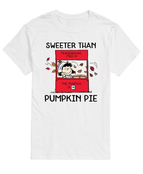 Men's Short Sleeve Peanuts Sweeter Than Pumpkin Pie T-shirt