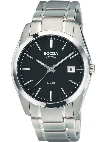Boccia 3608-04 men`s watch titanium 41mm 10ATM