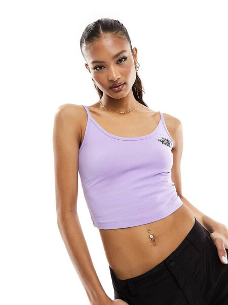 The North Face cropped tank top in purple Exclusive at ASOS