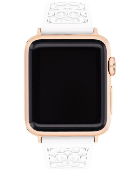 Ремешок для часов Coach белый Резина 38/40/41 мм для Apple Watch®