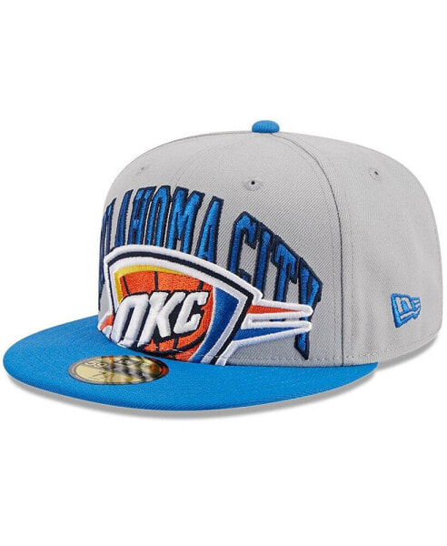 Men's Gray, Blue Oklahoma City Thunder Tip-Off Two-Tone 59FIFTY Fitted Hat
