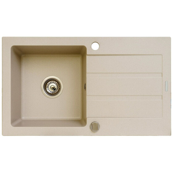 Sink with One Basin Maidsinks 76 x 44 cm Beige