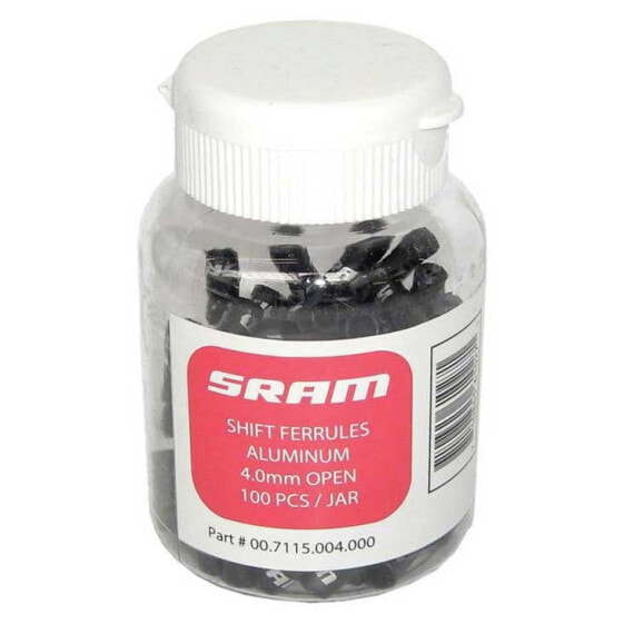 SRAM Shift Ferrules Aluminium Open 100 Units End Cap