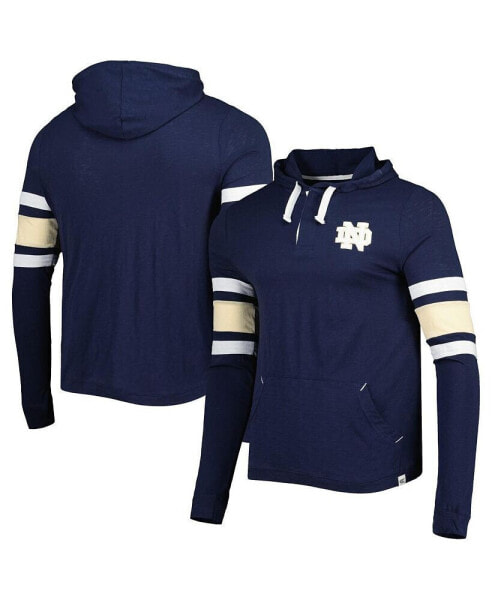 Men's Navy Notre Dame Fighting Irish Lebowski Hoodie Long Sleeve T-shirt