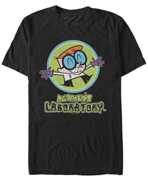 Men's Dexter's Laboratory Happy Scientist Short Sleeve T- shirt