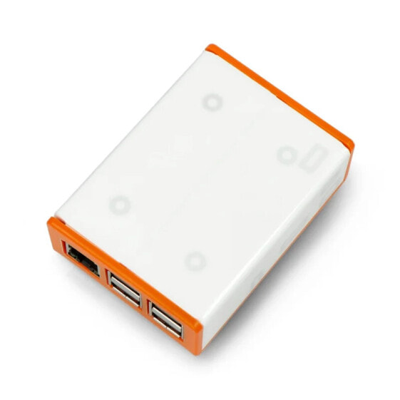 Case for Raspberry Pi with Flick Hat - white-orange