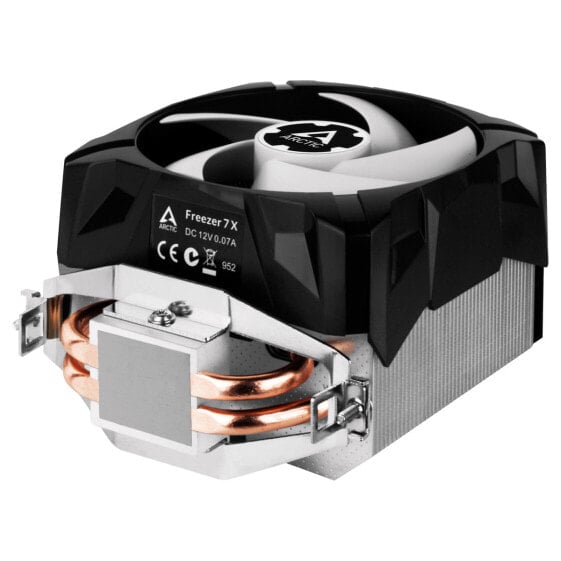 Arctic Freezer 7 X - Compact Multi-Compatible CPU Cooler - Air cooler - 9.2 cm - 300 RPM - 2000 RPM - 0.3 sone - Aluminium - Black - White