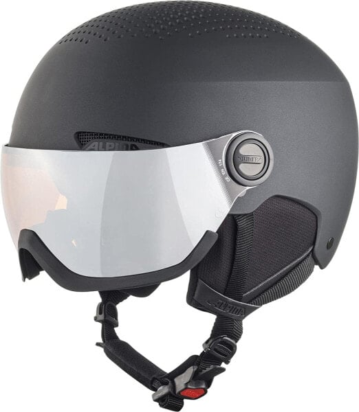 ALPINA Arber Visor Q-Lite – High Quality & Lightweight Ski Helmet with Contrast Enhancing Visor for Adults