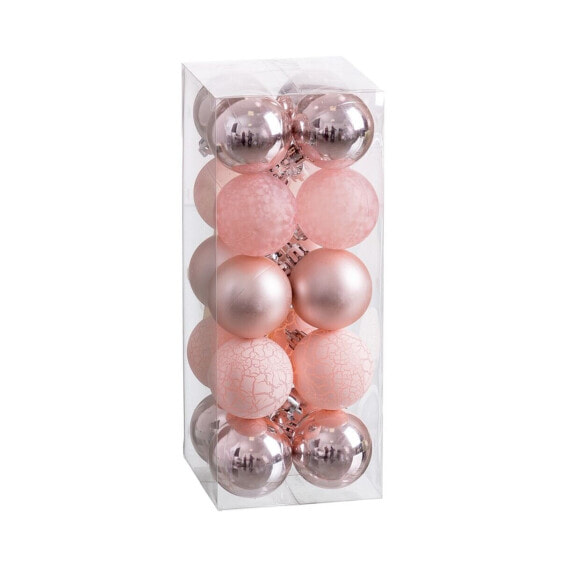 Елочные украшения Shico Ёлочные шарики Розовые 5 x 5 x 5 см (20 штук)