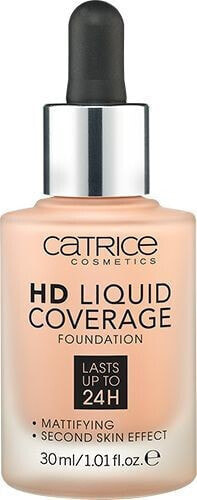 Жидкая основа для макияжа Catrice HD Liquid Coverage Nº 020-rose beige (30 ml)