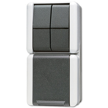 JUNG 875W - Key-operated switch - Black,White - 250 V - 10 Hz - 75 mm - 58 mm