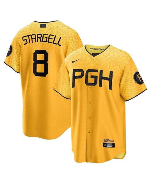 Мужская майка Nike футболки Willie Stargell Gold Pittsburgh Pirates 2023 City Connect Replica Player Jersey