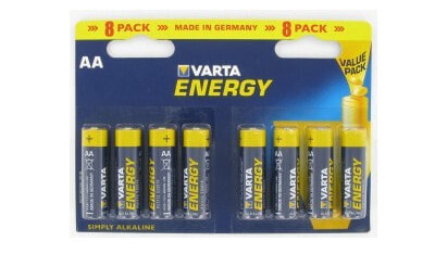 Varta BV-8 AA - Single-use battery - AA - Alkaline - 8 pc(s) - Blue - Yellow - Cylindrical