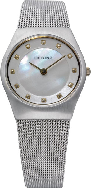 Bering Damen Armbanduhr Classic 27 mm Armband Milanaise 11927-004