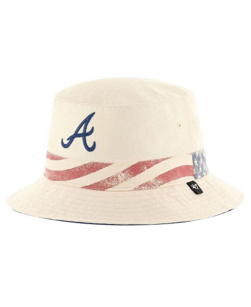 Men's Khaki Atlanta Braves Glory Daze Bucket Hat