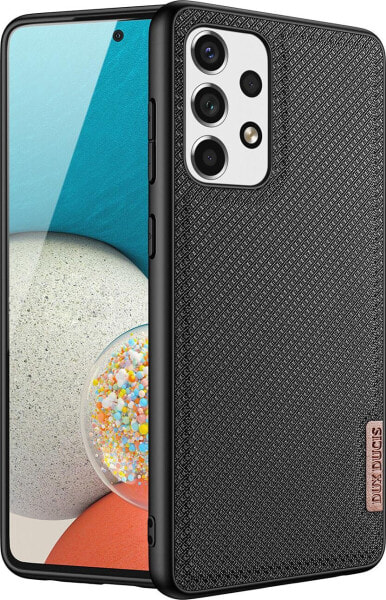 Dux Ducis Dux Ducis Fino etui pokrowiec pokryty nylonowym materiałem Samsung Galaxy A73 czarny