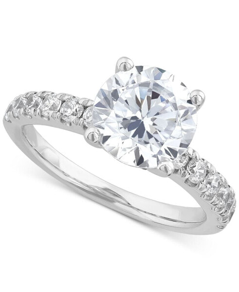 IGI Certified Lab Grown Diamond Engagement Ring (3 ct. t.w.) in 14k White Gold or 14k Gold & White Gold