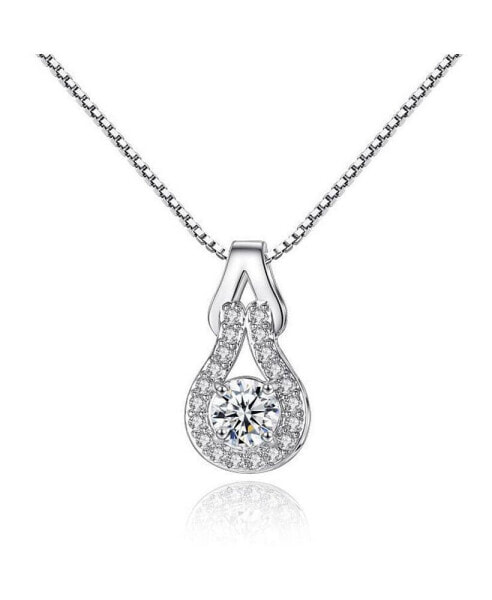 Crystal Infinity Pendant Necklace for Women