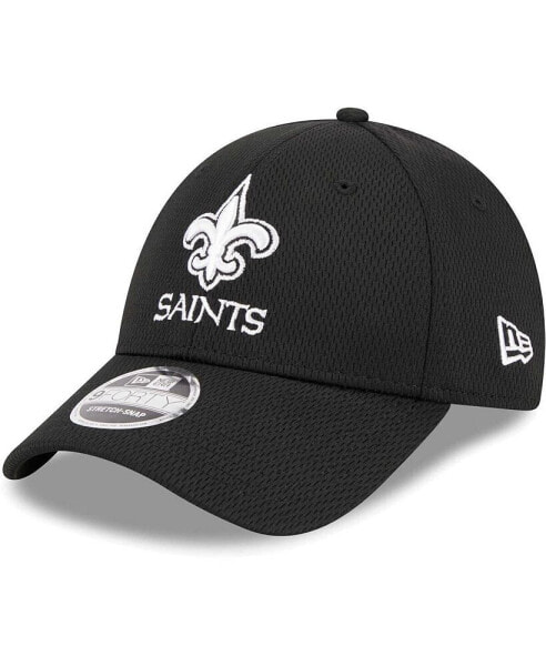 Men's Black New Orleans Saints Main B-Dub 9FORTY Adjustable Hat