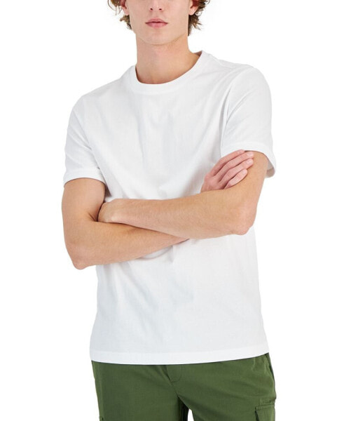 Men's Mercerized Cotton Short Sleeve Crewneck T-Shirt, Created for Macy's
