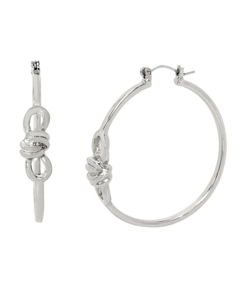 Knot Hoop Earrings