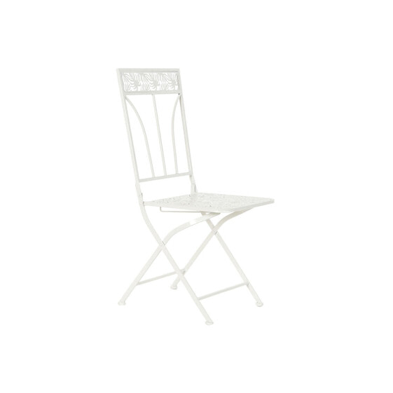 Garden chair DKD Home Decor White Metal 40 x 48 x 93 cm