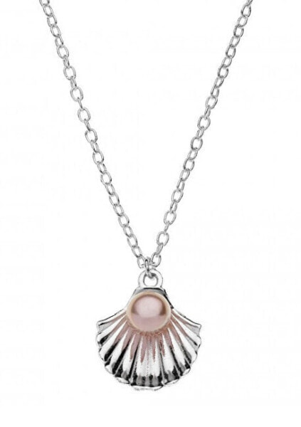 Charming silver necklace Shell with pearl CS00005SMPL-P.CS