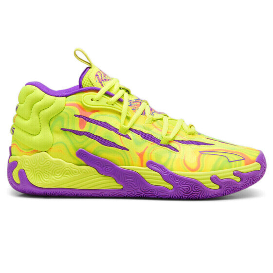 Puma Mb.03 Spark Basketball Womens Yellow Athletic Sneakers 37989801