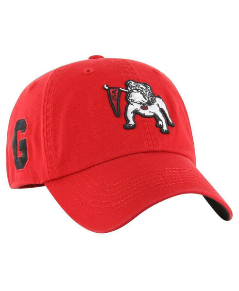 Men's Red Georgia Bulldogs Vintage Sure Shot Franchise Fitted Hat