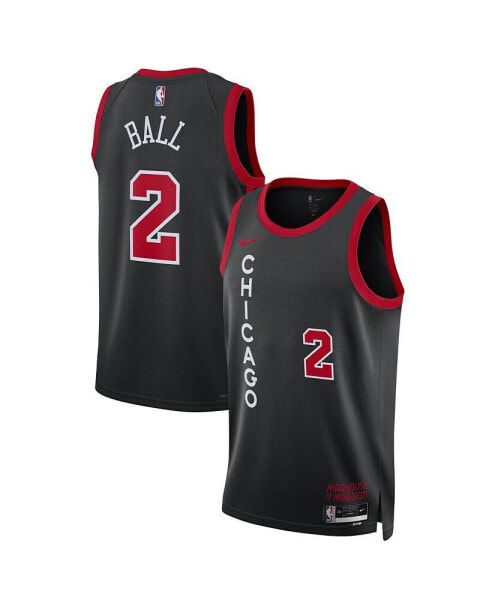 Men's and Women's Lonzo Ball Black Chicago Bulls 2023/24 Swingman Jersey - City Edition