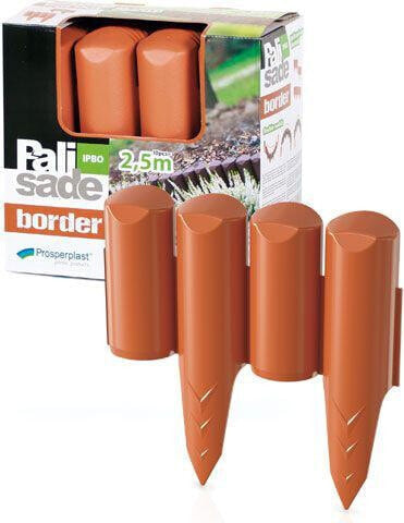 Грядка-ограда Prosperplast Garden Palisade Border Teracotta 2,5 м