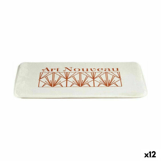 Коврик для ванной комнаты Art Nouveau Белый Бронзовый 40 x 1,5 x 60 cm (12 штук)