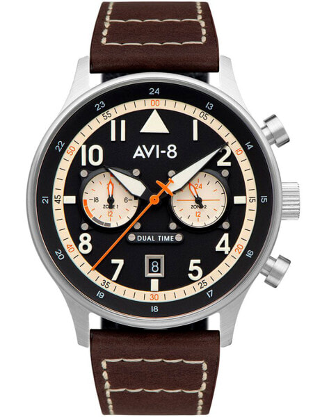 Часы AVI 8 Carey Dual Time 44mm