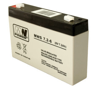 Mw Power Akumulator MPL MWS 7.2-6 (6V-7,2ah T1/F1)